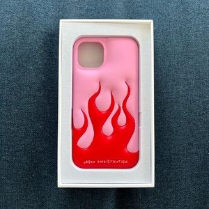 Urban Sophistication - The Dough Case in Pink Flames for iPhone 13